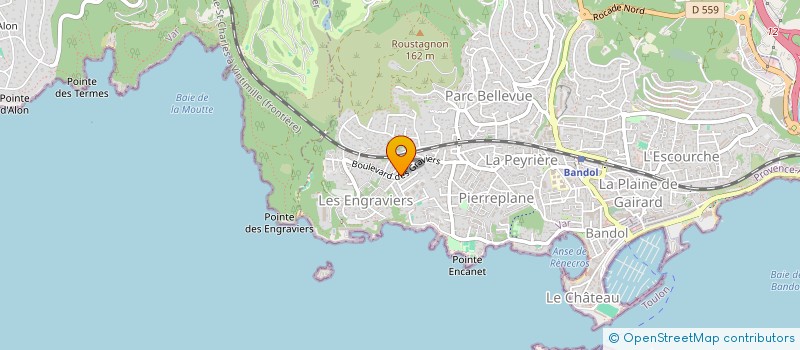 localisation de l'entreprise CHIRPAZ SCI  BANDOL