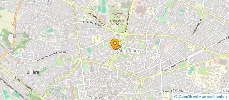 localisation de l'entreprise CHIRURGIE DENTAIRE DOCTEUR XAVIER MASSAL à PAU