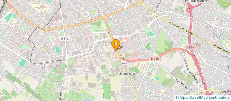 localisation de l'entreprise CHIRURGIE ORALE ET MAXILLO-FACIALE DE L'ANJOU à ANGERS