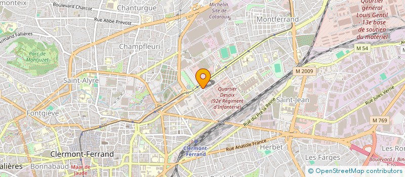 localisation de l'entreprise CHIRURGIE ORL à CLERMONT-FERRAND
