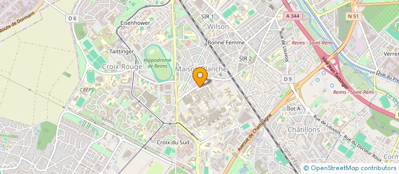 localisation de l'entreprise CHIRURGIE PARIETALE ET EDUCATION FORMATIVE  REIMS