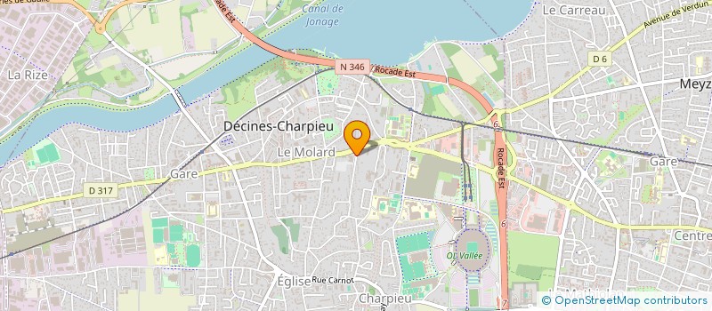 localisation de l'entreprise CHIRURGIE VASCULAIRE DU GRAND LARGE  DECINES-CHARPIEU