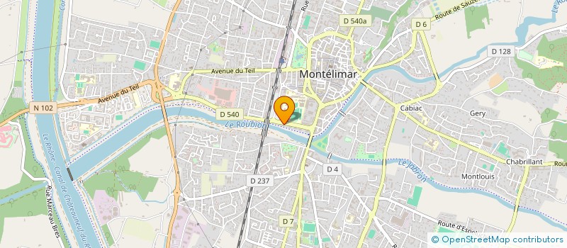 localisation de l'entreprise CHIRURGIE VISCERALE ET DIGESTIVE MONTILIENNE  MONTELIMAR