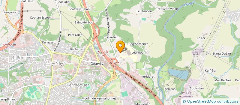 localisation de l'entreprise CHIRURGIEMAINBREIZH à QUIMPER