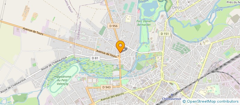 localisation de l'entreprise CHIRURGIEN DENTISTE CZESNAR-HERBAUT à CHATEAUROUX