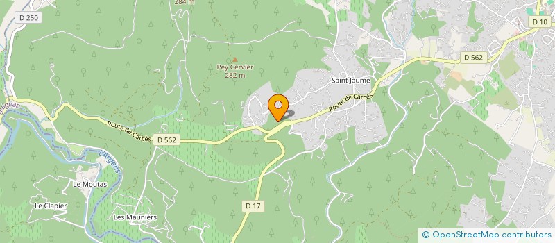 localisation de l'entreprise CHISA  LORGUES