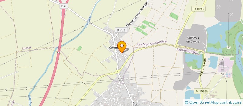 localisation de l'entreprise CHISSAC CHRISTOPHE  LES MARTRES-D'ARTIERE