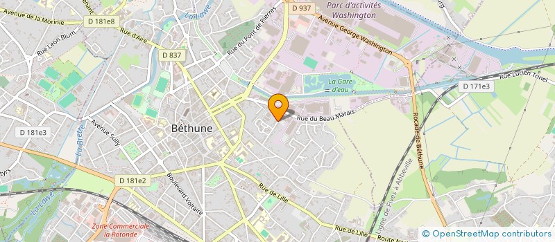 localisation de l'entreprise CHISTERA à ARRAS