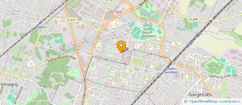 localisation de l'entreprise CHIV HOME à SARCELLES