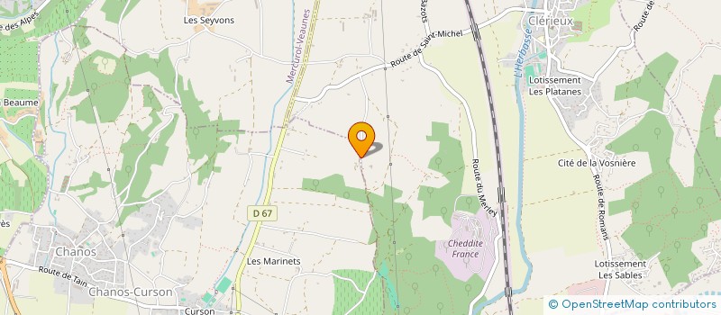 localisation de l'entreprise CHIZAT / TALON  CHANOS-CURSON