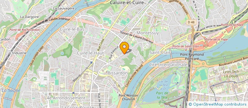 localisation de l'entreprise CHJ  TASSIN-LA-DEMI-LUNE