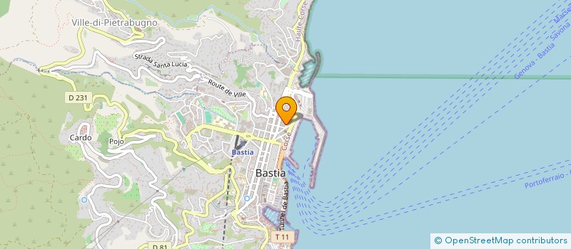 localisation de l'entreprise CHJAR'DI LUNA à BASTIA