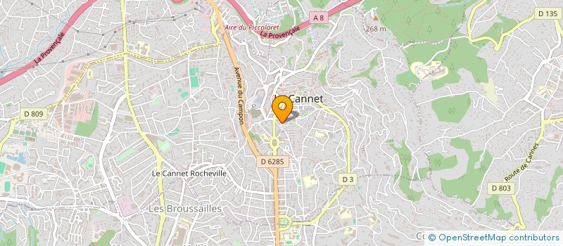 localisation de l'entreprise CHJK à LE CANNET