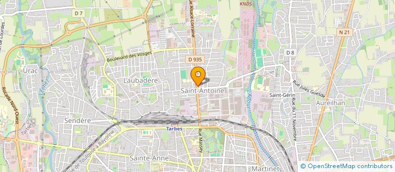 localisation de l'entreprise CHK DEVELOPPEMENT  TARBES