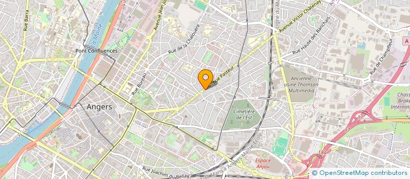 localisation de l'entreprise CHL à ANGERS