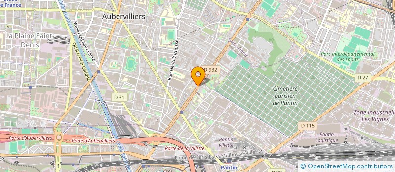 localisation de l'entreprise CHL  AUBERVILLIERS