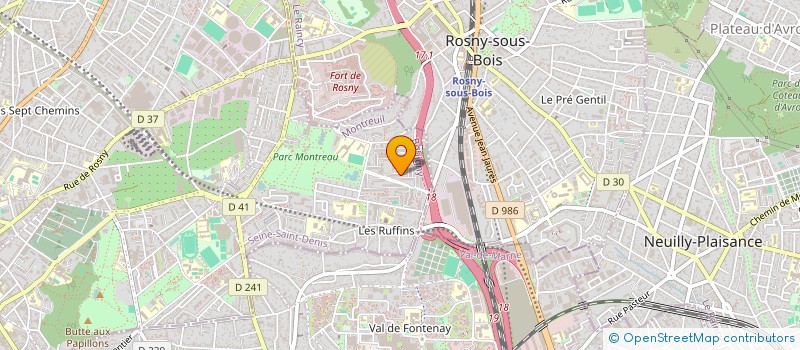 localisation de l'entreprise CHL à MONTREUIL