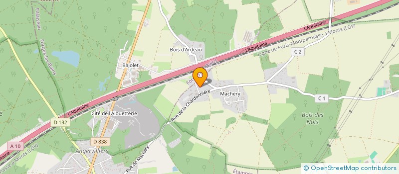 localisation de l'entreprise CHL COUVERTURE à VAUGRIGNEUSE