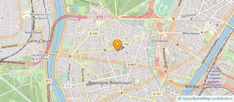 localisation de l'entreprise CHL DENTAIRE  BOULOGNE-BILLANCOURT