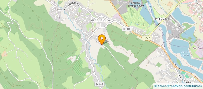 localisation de l'entreprise CHL FAMILY  ARTIGUELOUVE