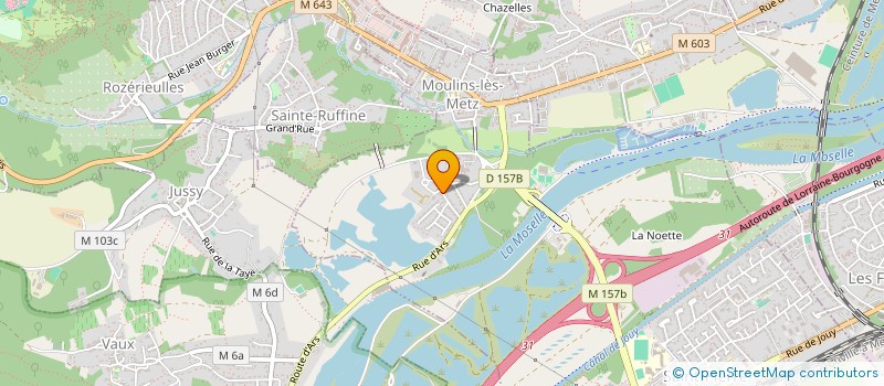 localisation de l'entreprise CHL IMMO  MOULINS-LES-METZ