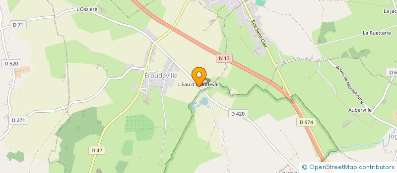 localisation de l'entreprise CHL - MANAGEMENT CONSEIL  EROUDEVILLE