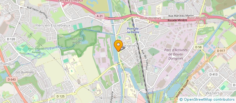 localisation de l'entreprise CHL PLUS à DOUAI