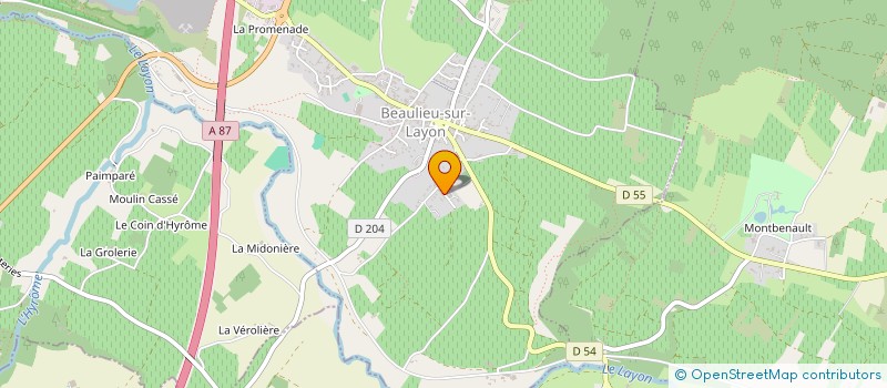 localisation de l'entreprise CHLODELE  BEAULIEU-SUR-LAYON