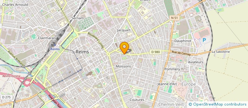 localisation de l'entreprise CHLOE, ATELIER DE BEAUTE  REIMS