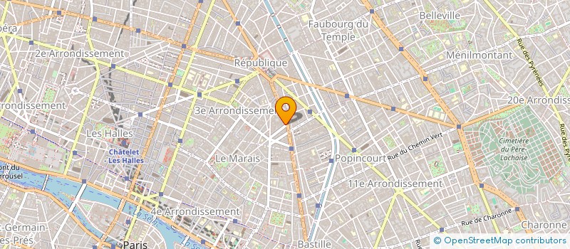 localisation de l'entreprise CHLOE B. PRESTATION  PARIS