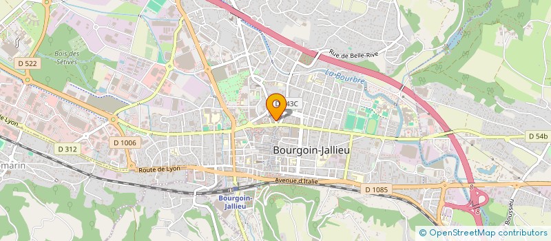 localisation de l'entreprise CHLOE & CARLA à BOURGOIN-JALLIEU