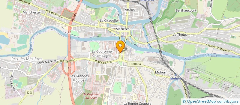 localisation de l'entreprise CHLOE CEREMONY  CHARLEVILLE MEZIERES