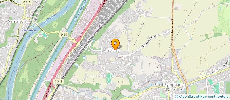 localisation de l'entreprise CHLOE COIFFURE  SOLAIZE