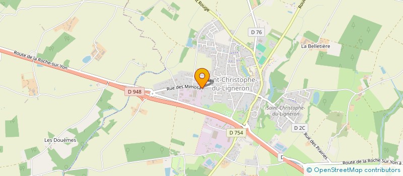 localisation de l'entreprise CHLOE ET ANGE à SAINT-CHRISTOPHE-DU-LIGNERON