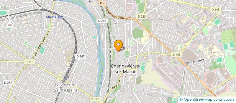 localisation de l'entreprise CHLOE IMMO  CHENNEVIERES-SUR-MARNE