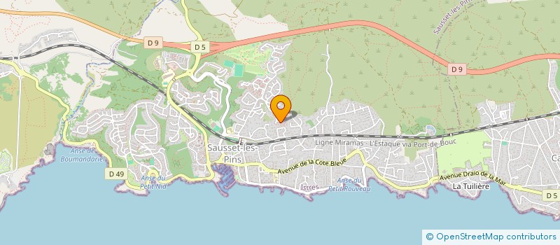 localisation de l'entreprise CHLOE THEO  SAUSSET-LES-PINS