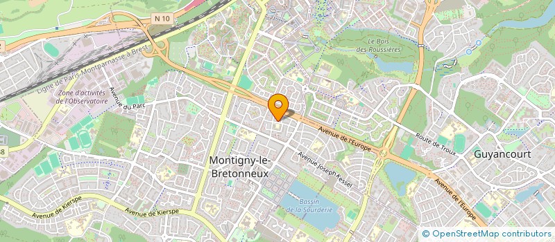 localisation de l'entreprise CHLOEVANI  MONTIGNY-LE-BRETONNEUX