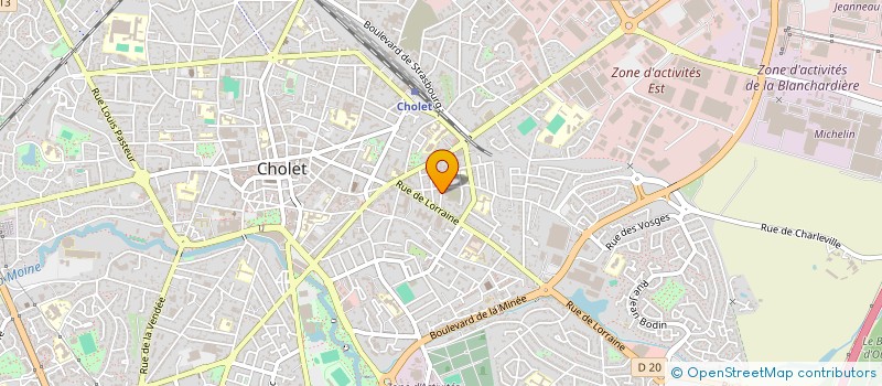 localisation de l'entreprise CHLOMAR à CHOLET