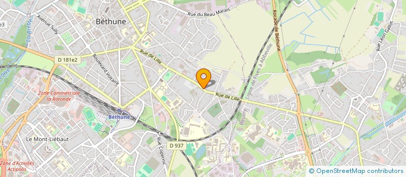 localisation de l'entreprise CHLOMARI  BETHUNE