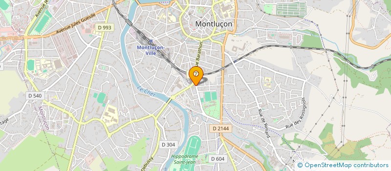 localisation de l'entreprise CHLONIDA à MONTLUCON