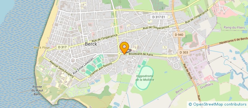 localisation de l'entreprise CHLORIE à BERCK