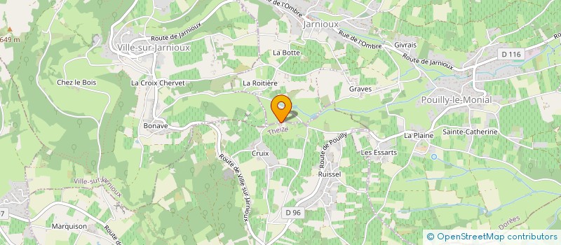 localisation de l'entreprise CHLORINE  THEIZE