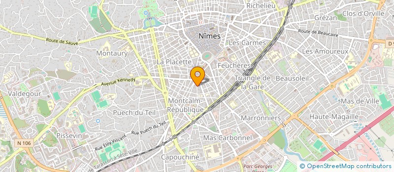 localisation de l'entreprise CHLORIS  NIMES