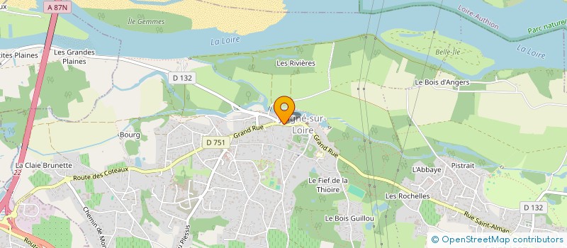 localisation de l'entreprise CHLORISYA  LES GARENNES SUR LOIRE