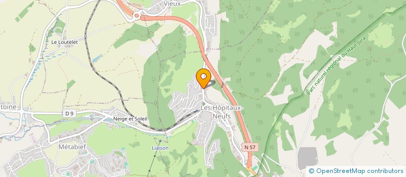 localisation de l'entreprise CHLORO  LES HOPITAUX-NEUFS