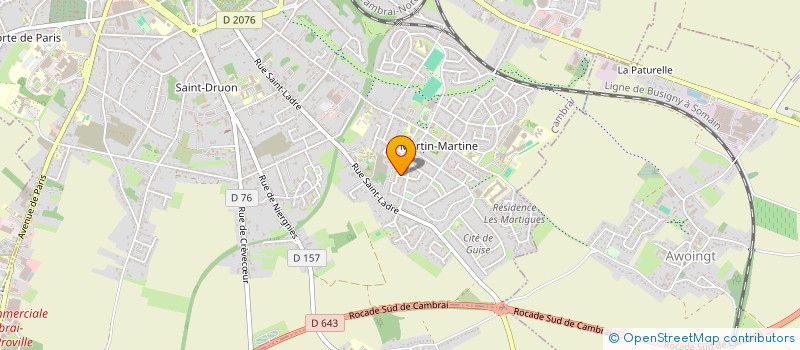 localisation de l'entreprise CHLORO'BULLE  CAMBRAI