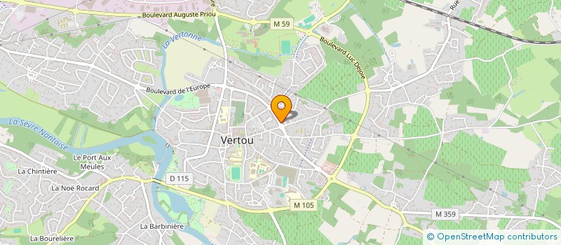 localisation de l'entreprise CHLOROPHYLLE  VERTOU