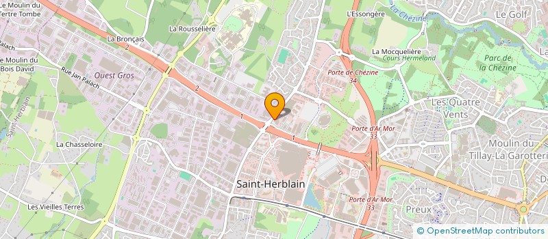 localisation de l'entreprise CHLOROPHYLLE BIO ATLANTIS  SAINT-HERBLAIN