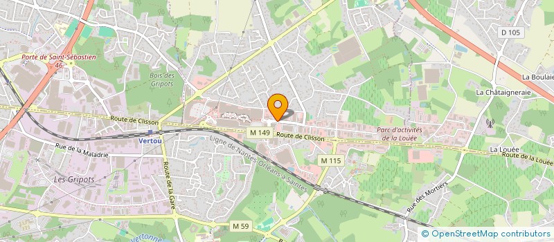 localisation de l'entreprise CHLOROPHYLLE BIO GOULAINE  BASSE-GOULAINE