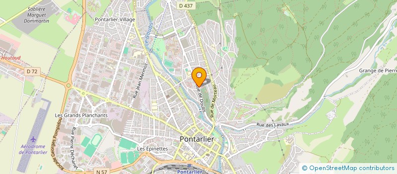 localisation de l'entreprise CHLOROPHYLLE SARL à PONTARLIER